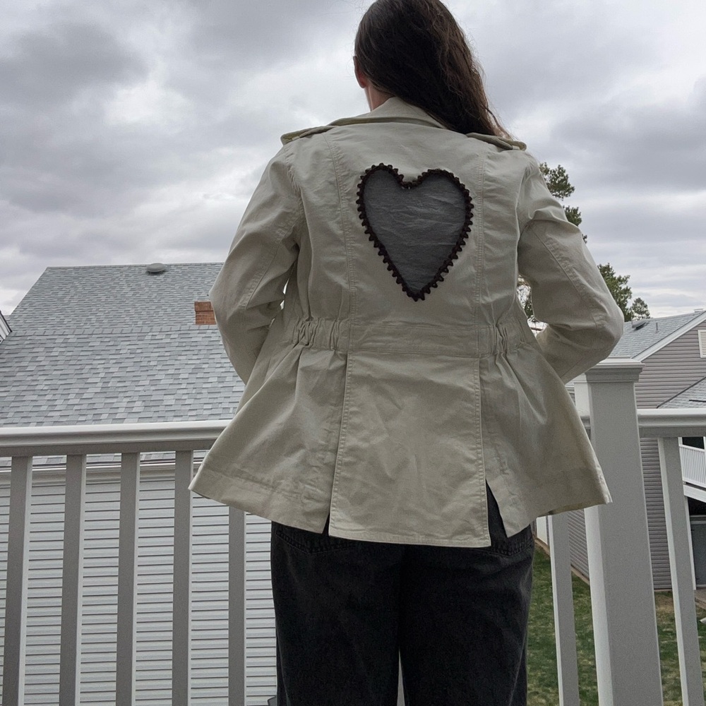 Heart cut out jacket
